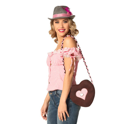Oktoberfest Skuldertaske Brun Pink