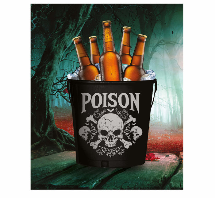 Sort Halloween-borddekorationsspand