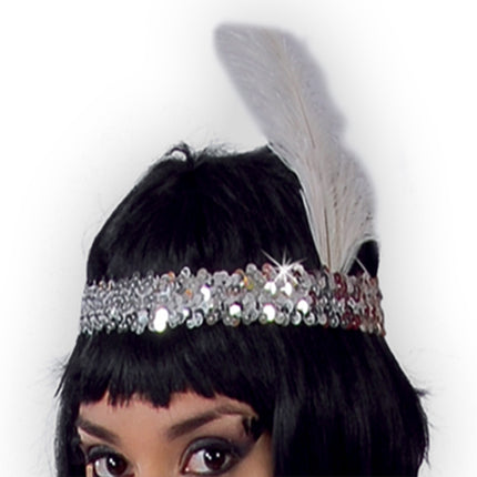 Charleston-kjole sølv til damer