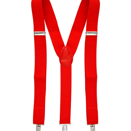 Røde, sølvfarvede seler