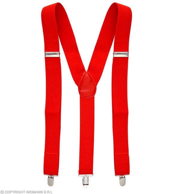 Røde, sølvfarvede seler