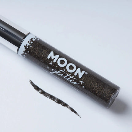 Moon Glitter Holografisk Glitter Eye Liner Sort 10ml