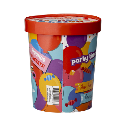 Happy Birthday-slikbakke 12 cm