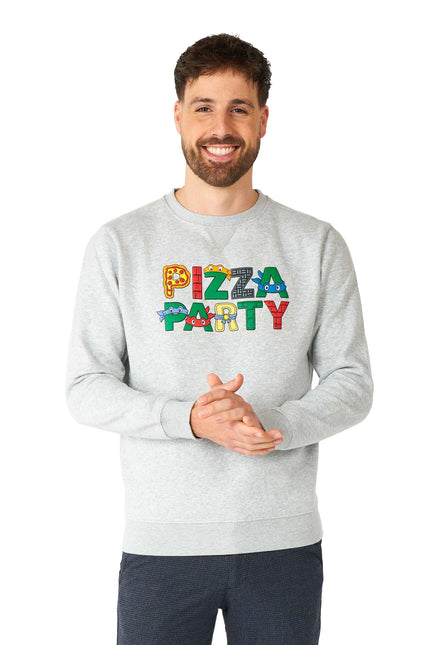 Teenage Mutant Hero Turtle Pizza Party Sweater Men <tc>OppoSuits</tc>
