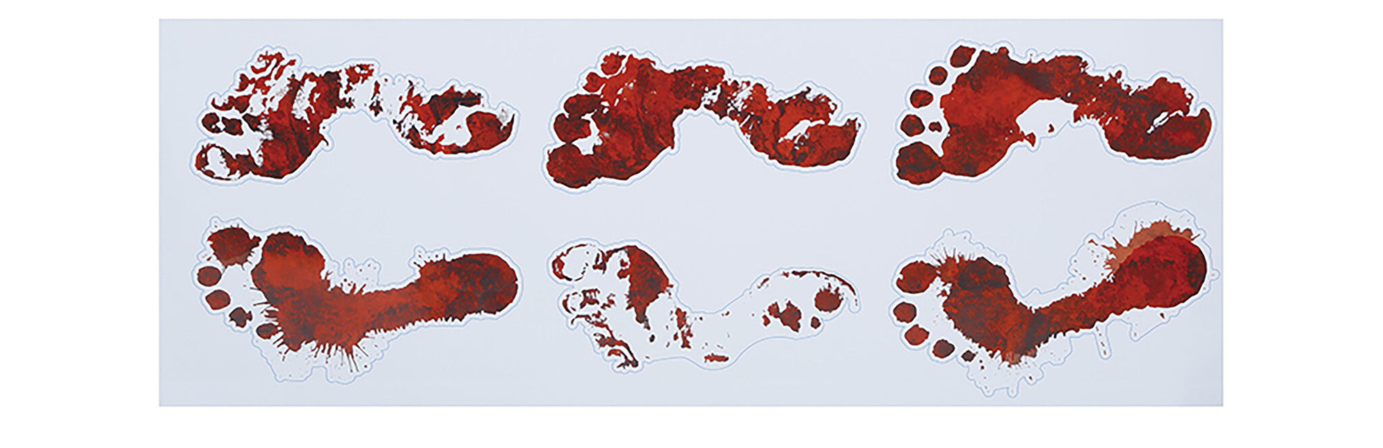 Halloween-dekorationsklistermærke Fodaftryk