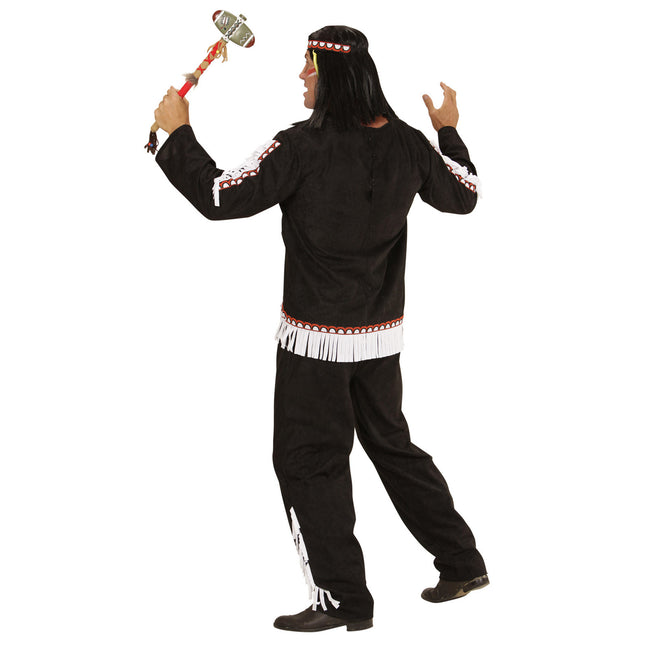Indianerkostume sorte mænd