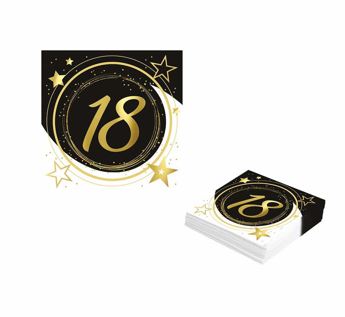 Servietter 18 år 33 cm 12 stk