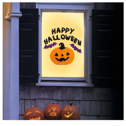Halloween vinduesdekoration Happy Halloween