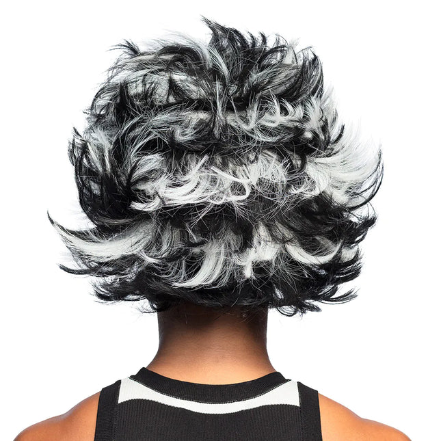 Sort og hvid paryk Wild