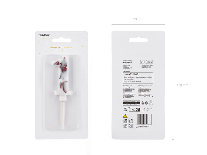 1 års stearinlys-blomsterblade 8 cm