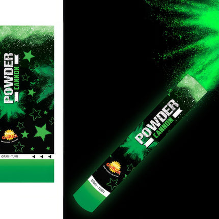 Konfettikanon grønt pulver 30 cm