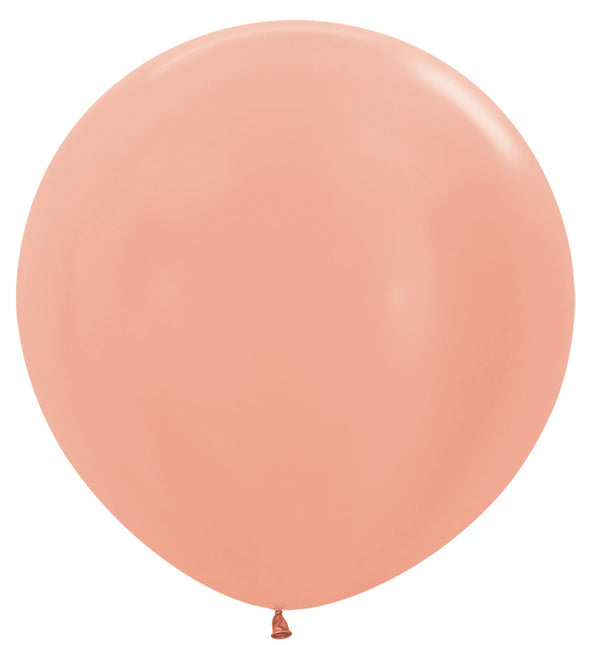 Ballonnen Metallic Rose Gold 91cm 2st