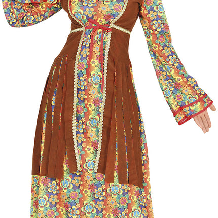 Hippie 60S blomsterkostume til kvinder