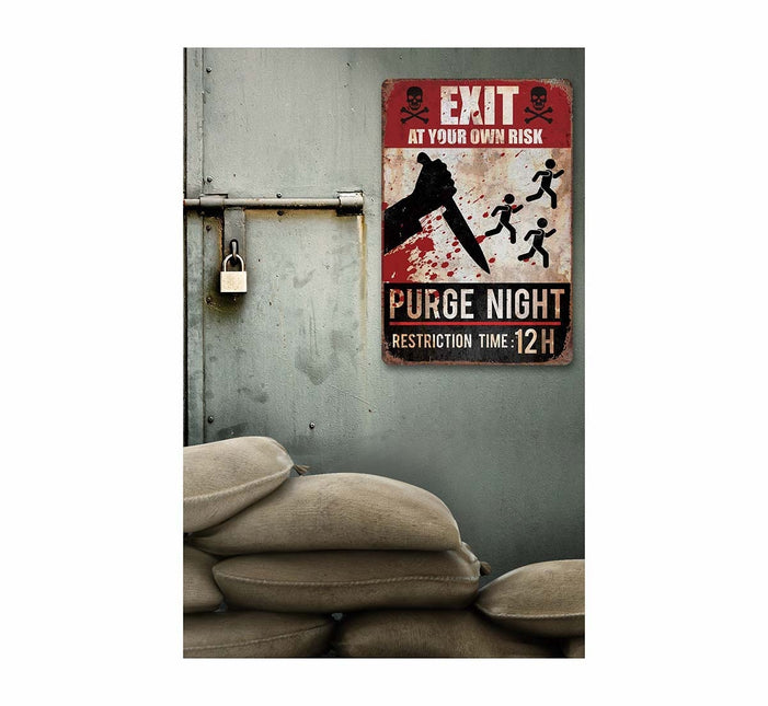 Halloween-dørrensningsskilt 36 cm