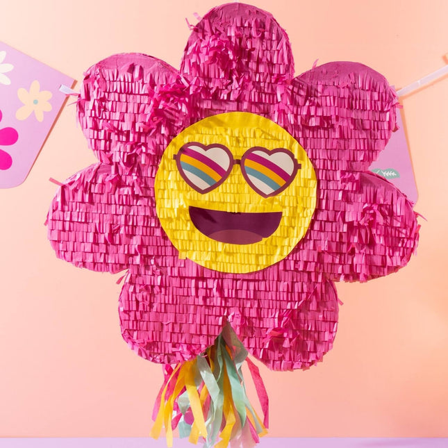 Emoij Pinata blomst tom 45 cm