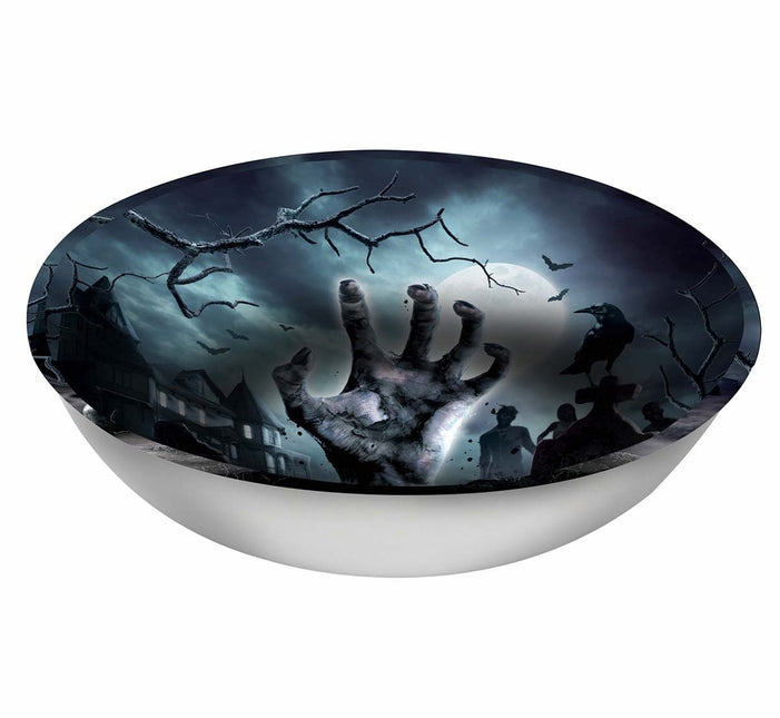Halloween-skål kirkegård 27 cm