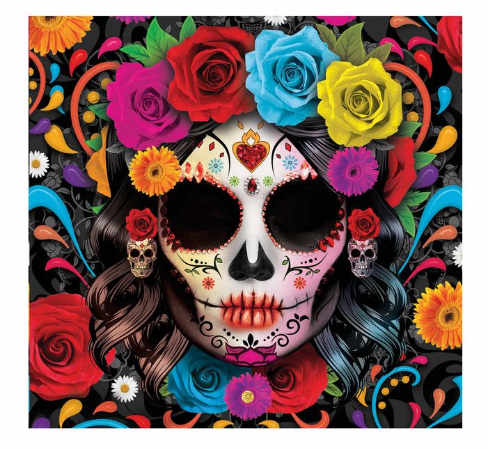 Halloween Servetten Doodshoofd 33cm