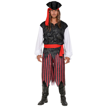Piratkostume mænd stribet