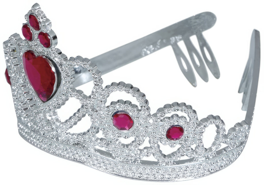 Tiara guld pige med farvede diamanter barn