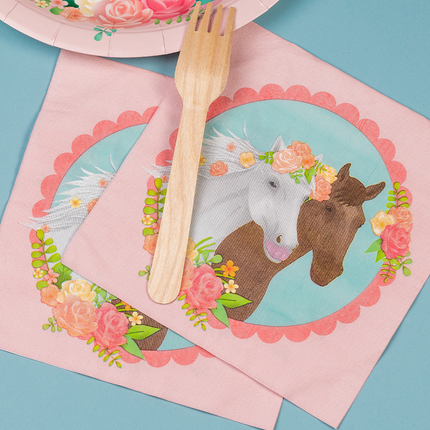 Hesteservietter 16cm 16stk