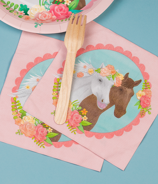 Hesteservietter 16cm 16stk