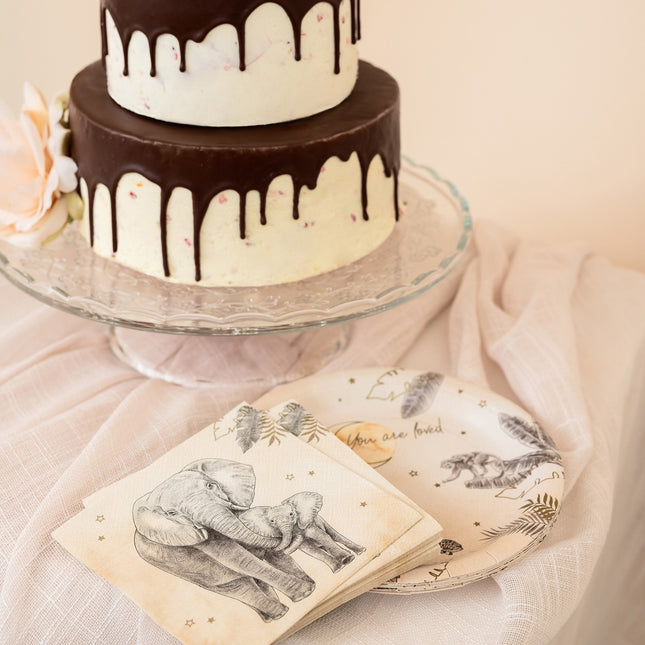 Servietter Safari 25cm 20stk