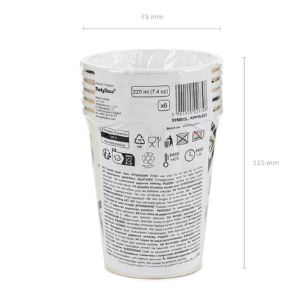 Gaming Party-kopper 220 ml 6 stk