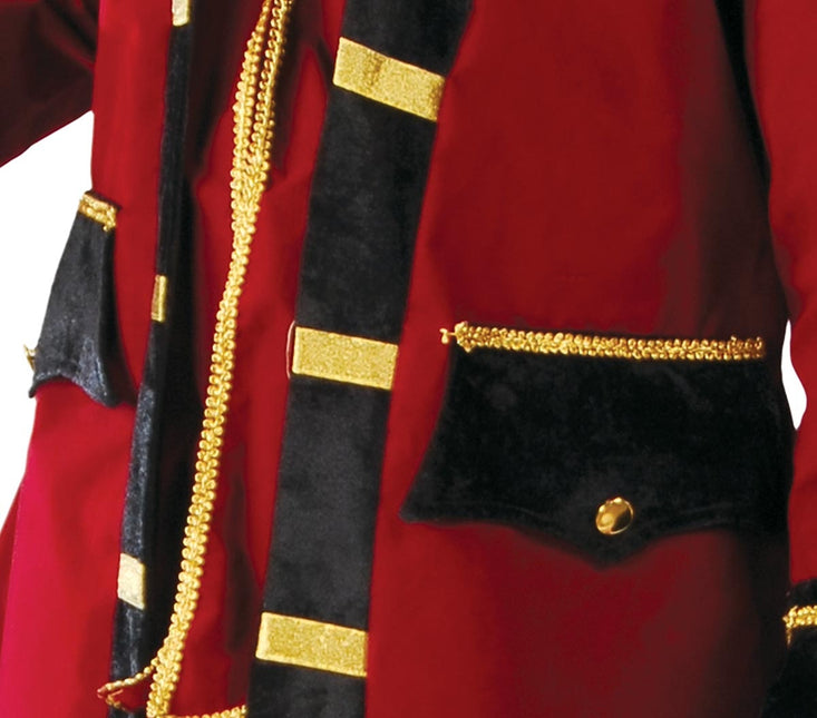 Piratdragt Bordeaux rød mænd