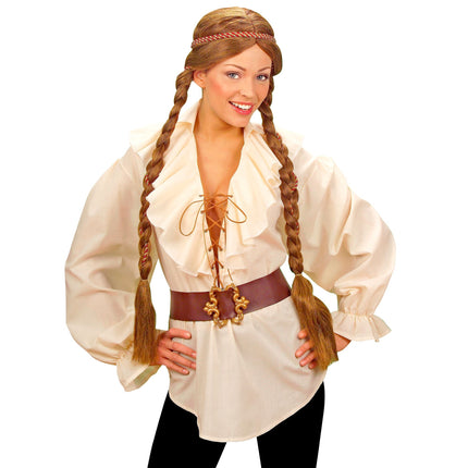 Beige bluse til damer Pirates/Renaissance