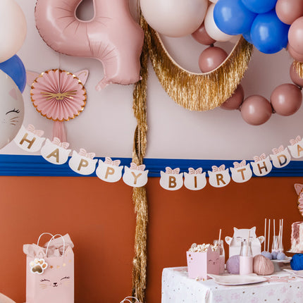 Happy Birthday-bogstavguirlande 2,8 m