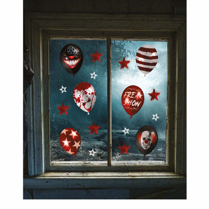 Halloween-vinduesdekoration Balloner