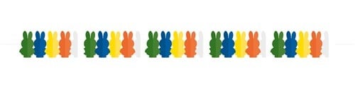Miffy-guirlande i farver 4 m