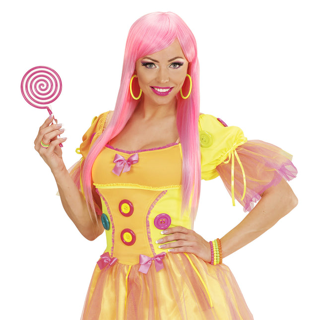 Neongule øreringe Ringe