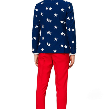 USA Stars Stripes Suit Men <tc>OppoSuits</tc>