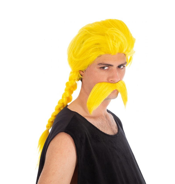 Unhygienix Asterix-paryk med overskæg