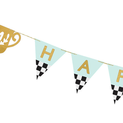 Tillykke med fødselsdagen Letterslinger Race Flag 3m