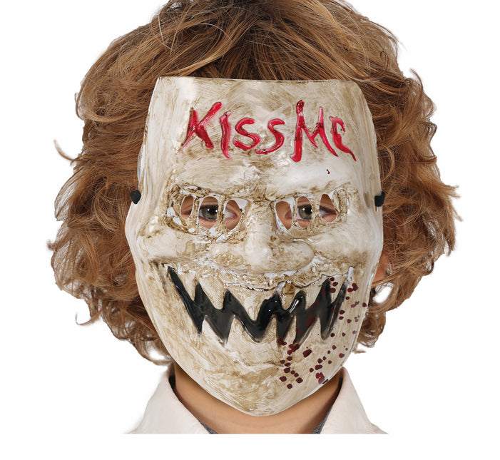 Halloween-maske Kys mig barn