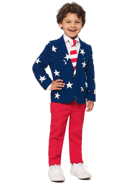 USA Stars Stripes Suit Boy <tc>OppoSuits</tc>