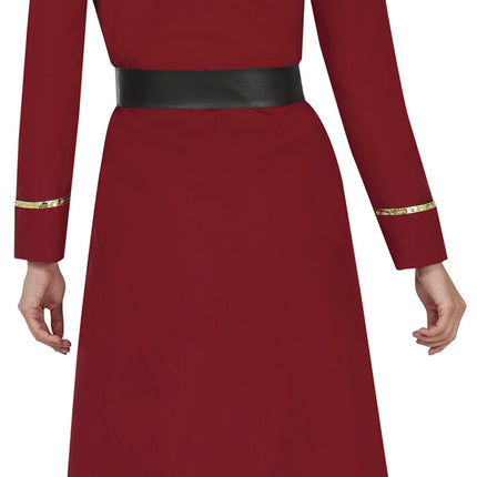 Piratkostume Bordeauxrød til damer