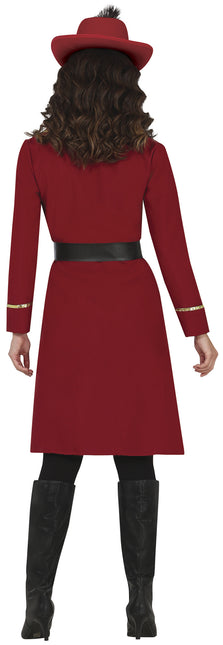 Piratkostume Bordeauxrød til damer