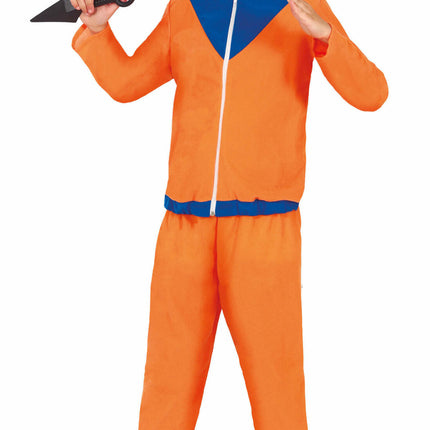 Ninja-kostume barn orange