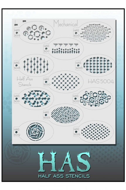 Half Ass Schmink-skabelon mekanisk 5004