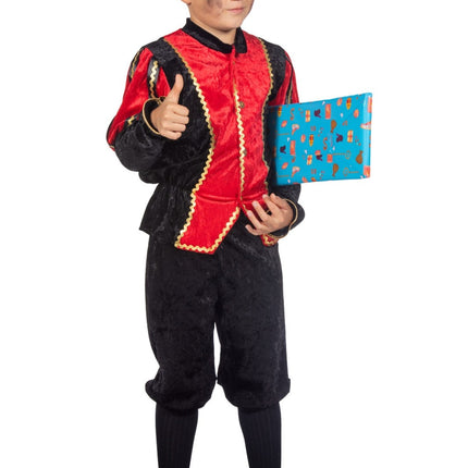 Pietenpak Kind Rød/Sort Luxe