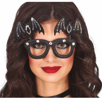 Halloween-briller med flagermus