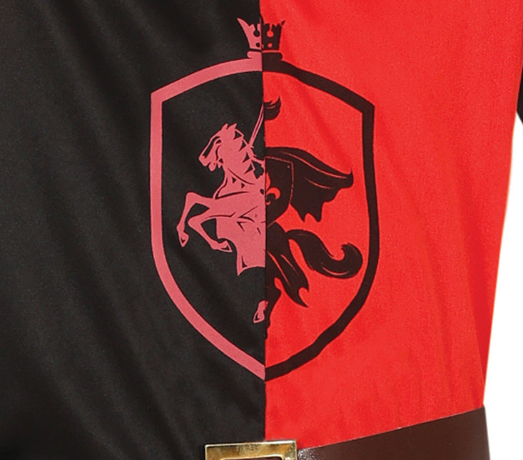 Ridderkostume rød sort dreng