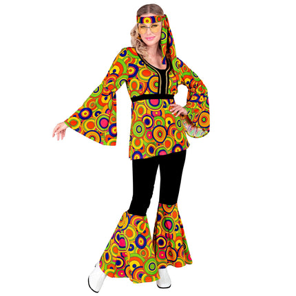 Hippie 60S-kostume Farvede damer