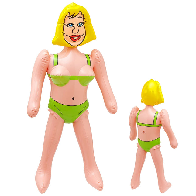 Oppustelig mannequin kvinde 90 cm