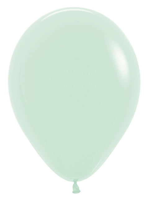 Ballonnen Pastel Matte Green 30cm 50st