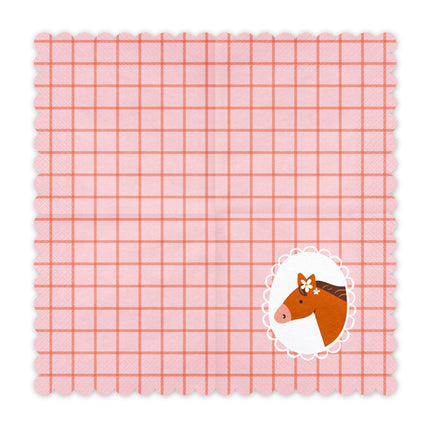 Hesteservietter 33 cm 12 stk