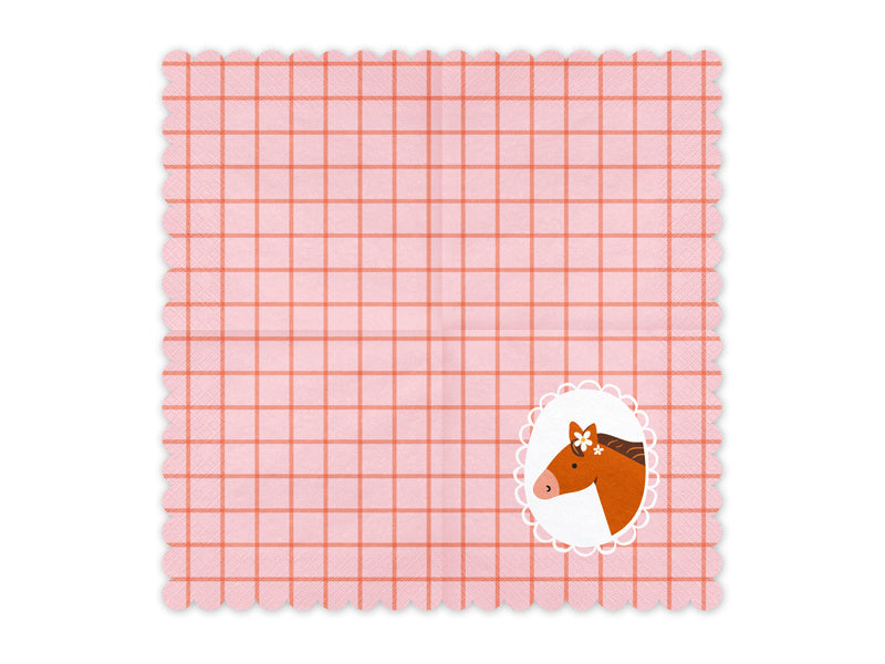 Hesteservietter 33 cm 12 stk